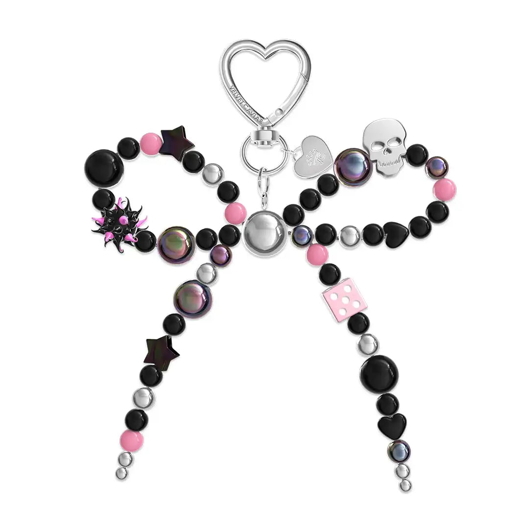 Gothic Bow Bag Charm