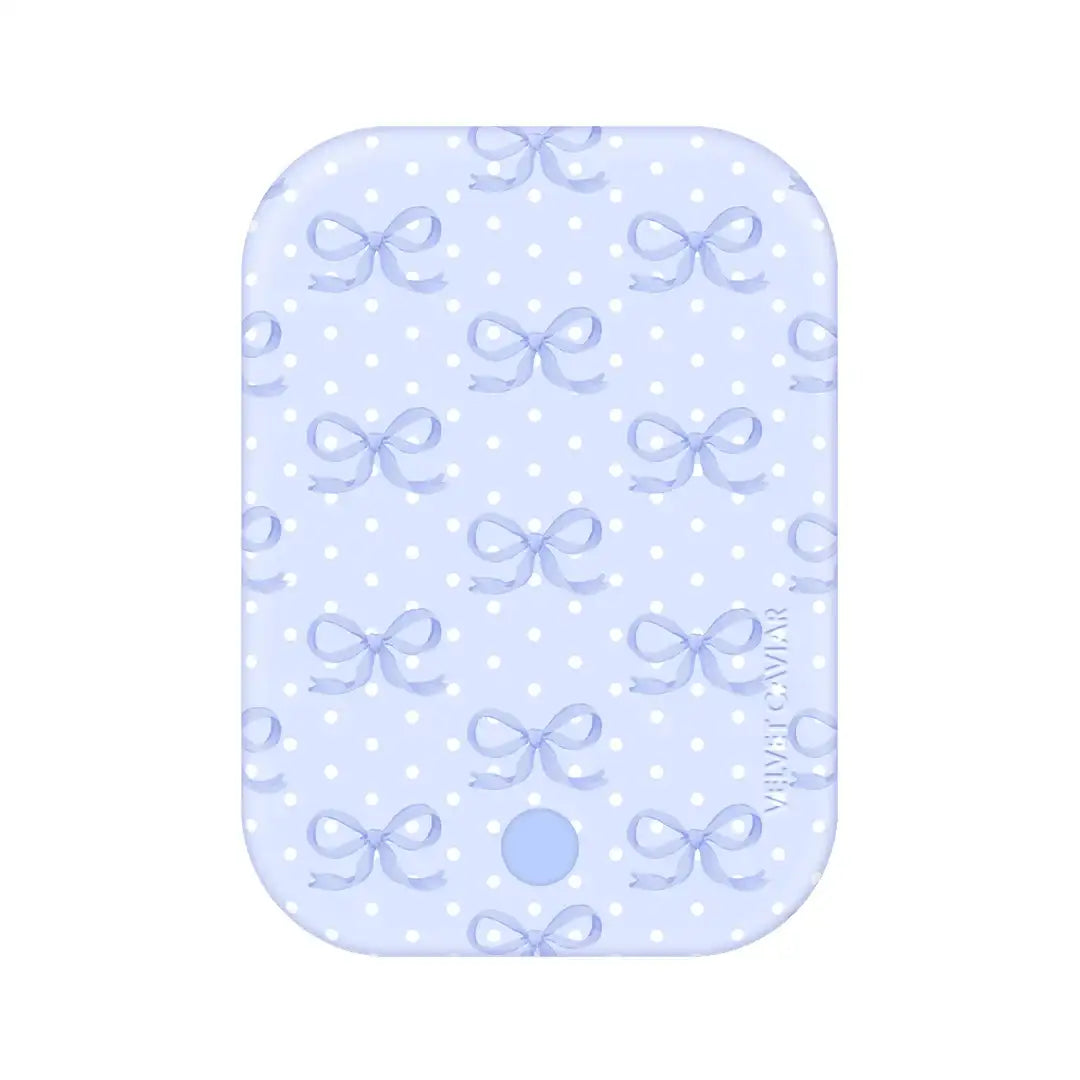 Lovely Blue Bows Portable MagSafe Charger Power Pack