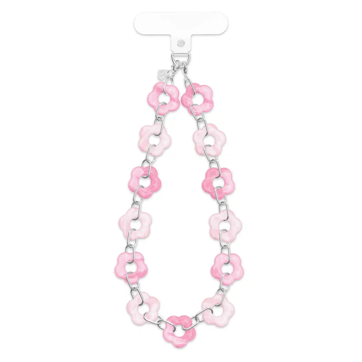 Pink Blossom Chain Phone Charm