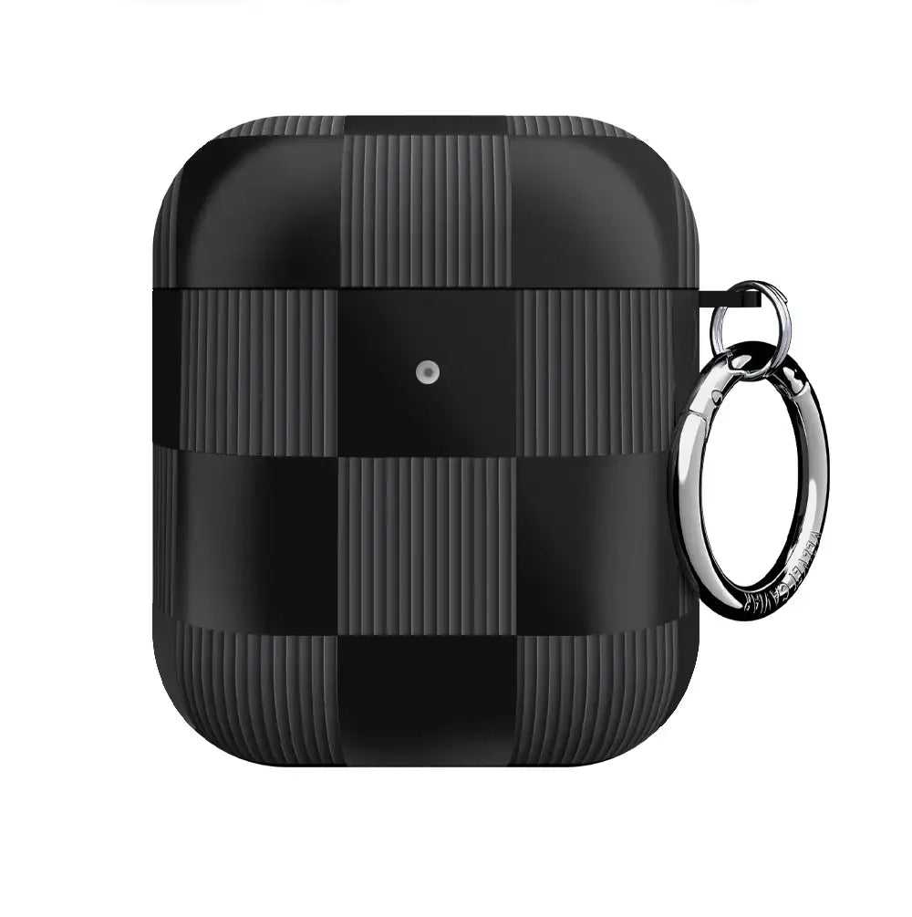 Noir Vibe Checkered AirPod Case