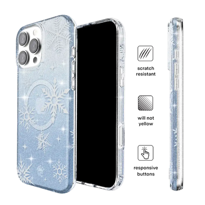Snow Angel Glitter iPhone Case