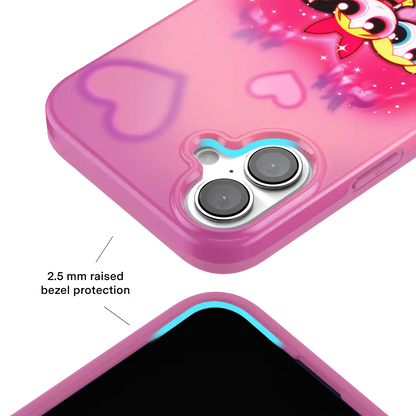 The Powerpuff Girls Airbrush Hearts iPhone Case