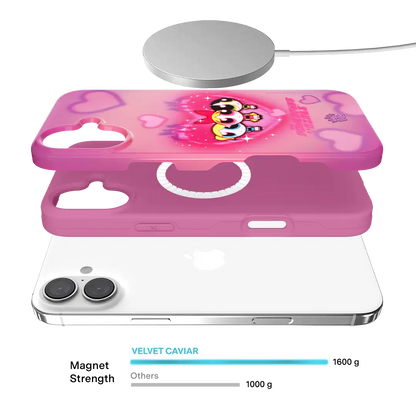 The Powerpuff Girls Airbrush Hearts iPhone Case