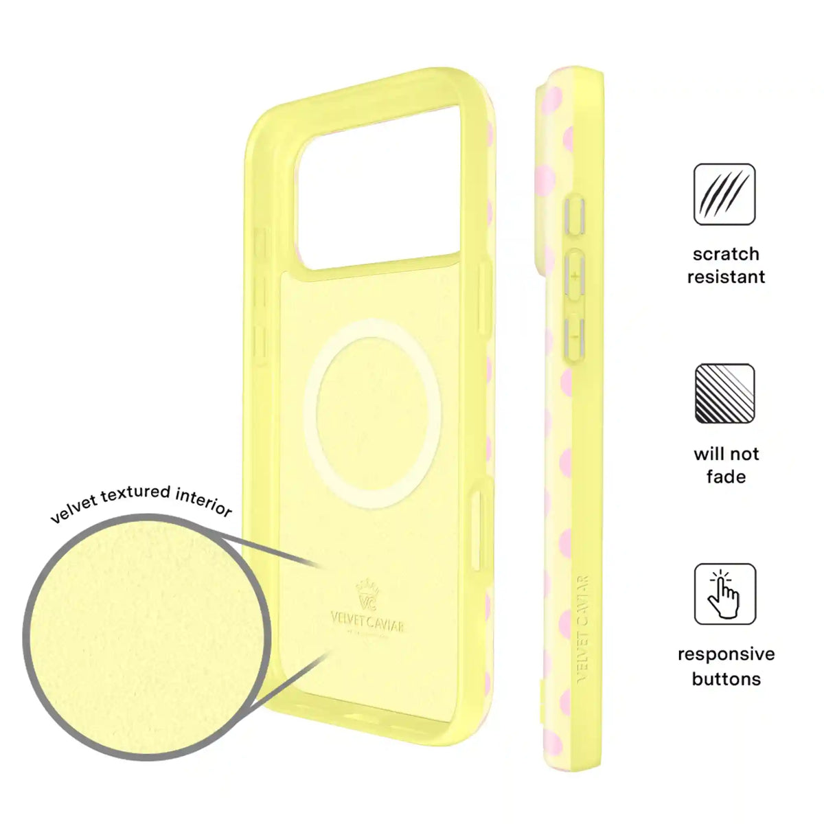 Buttercream Polka Dot iPhone Case