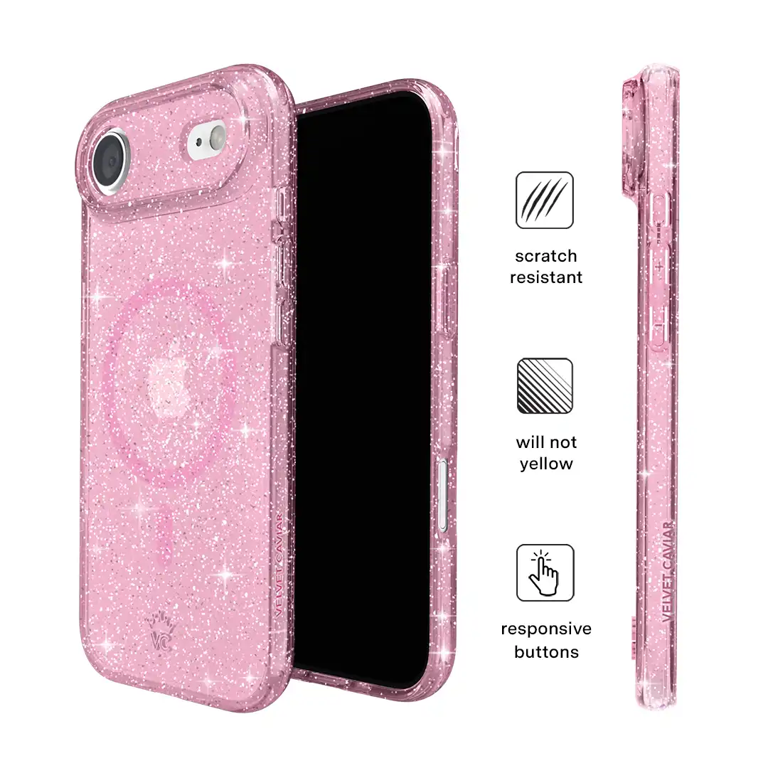 Pink Stardust Glitter iPhone Case