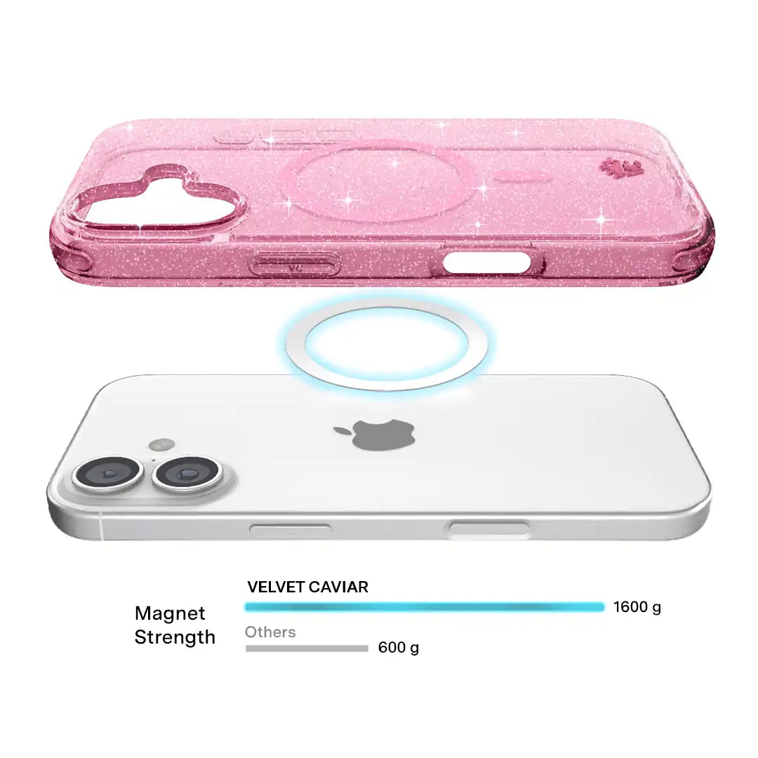 Pink Stardust Glitter iPhone Case