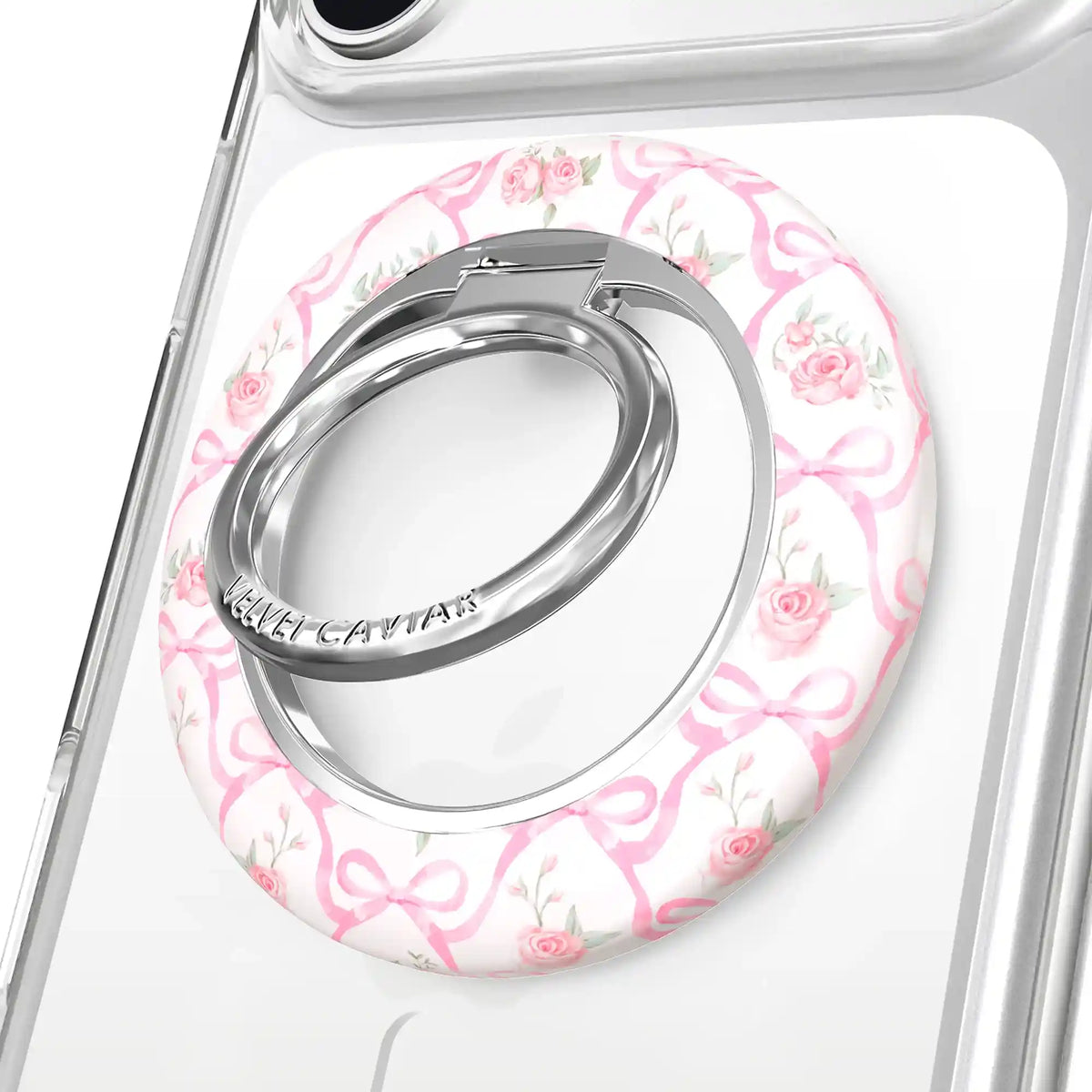 Lovely Pink Bows MagSafe Grip Ring