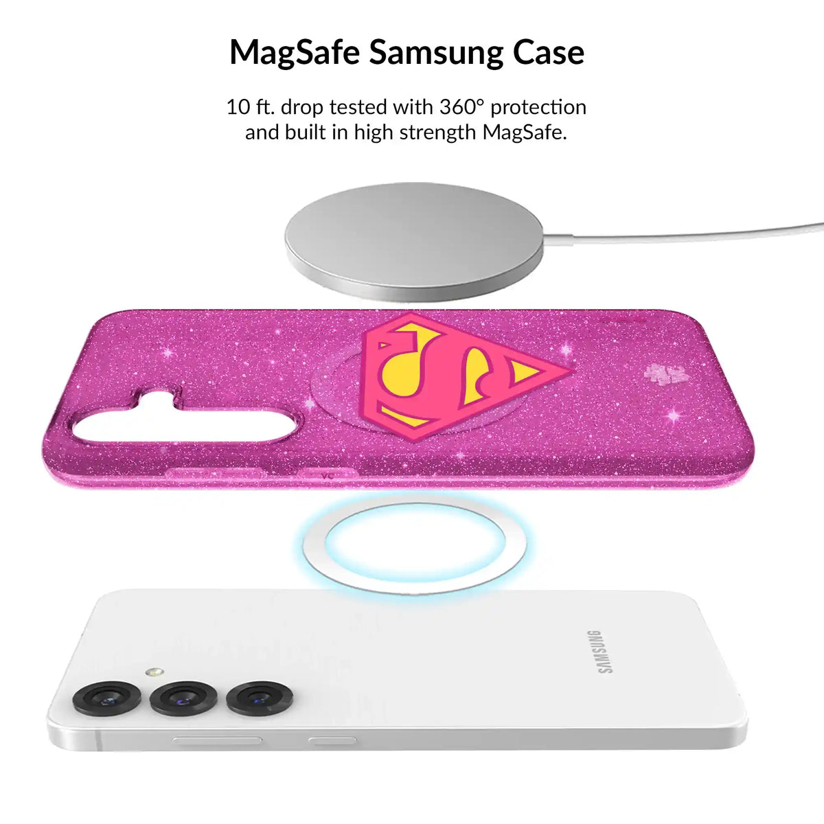Supergirl Stardust Glitter Samsung Bundle Set