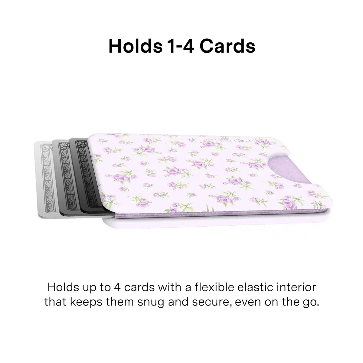 Dainty Lilac Floral MagSafe Wallet
