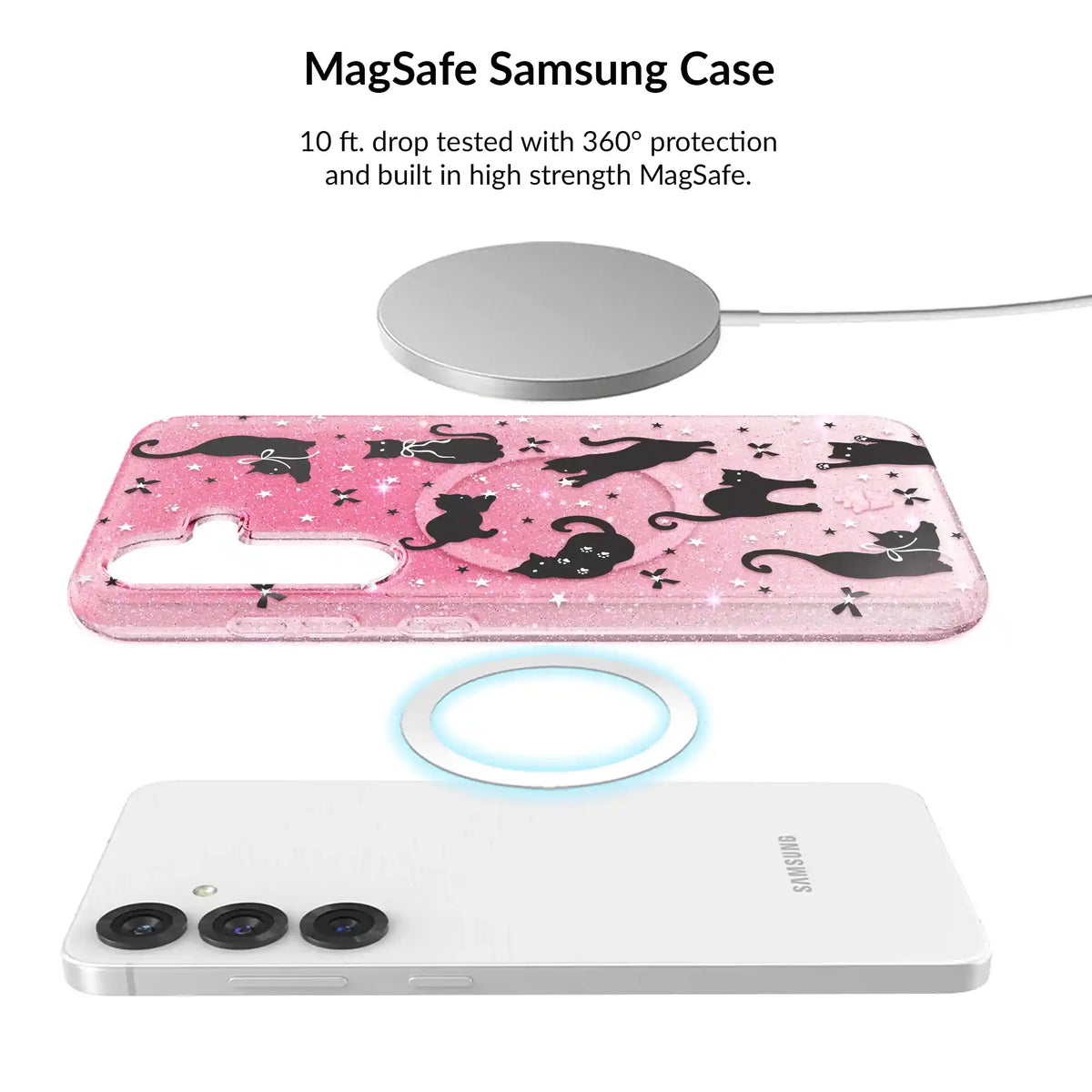 Lucky Kittens Glitter Samsung Bundle Set