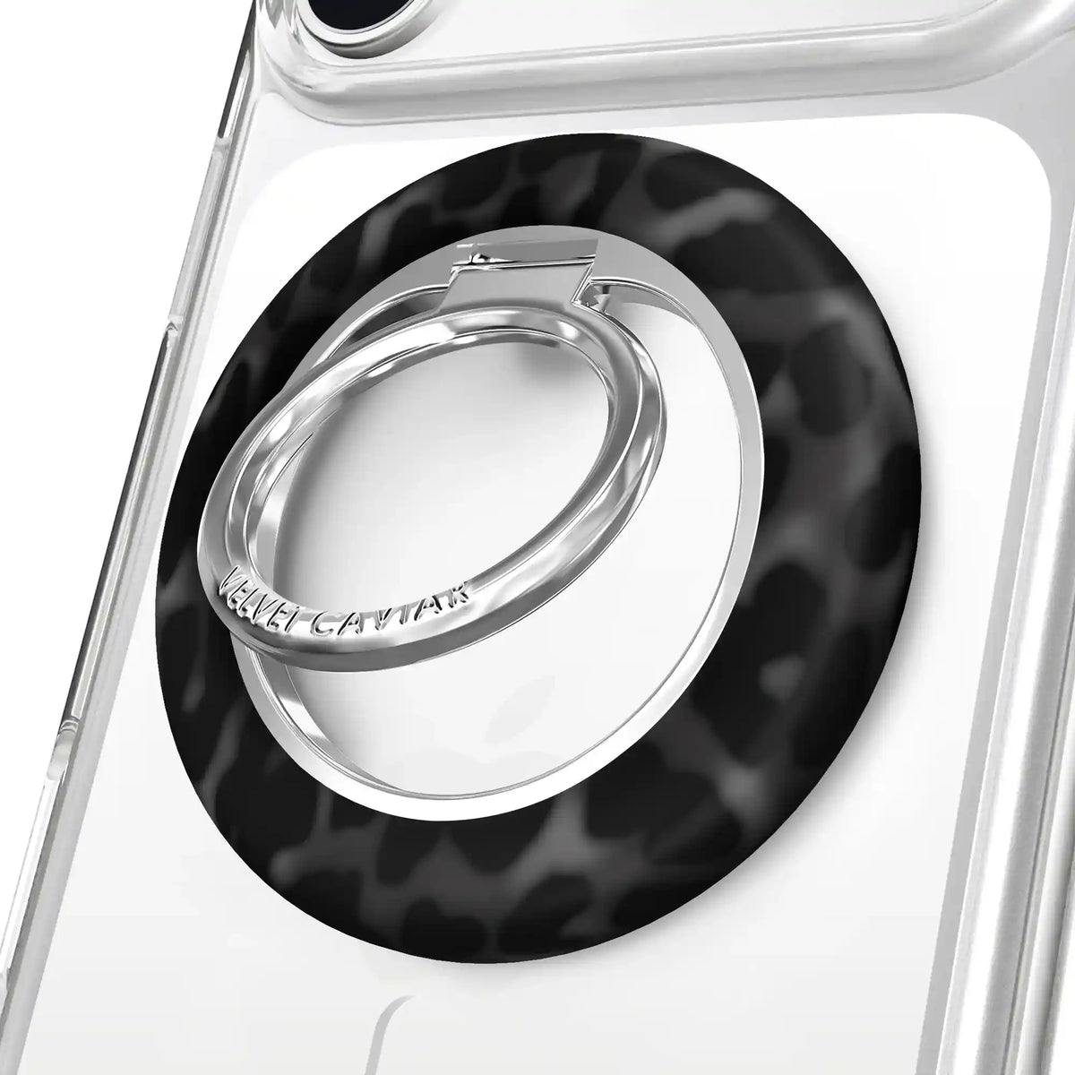 It Girl Black Leopard MagSafe Grip Ring
