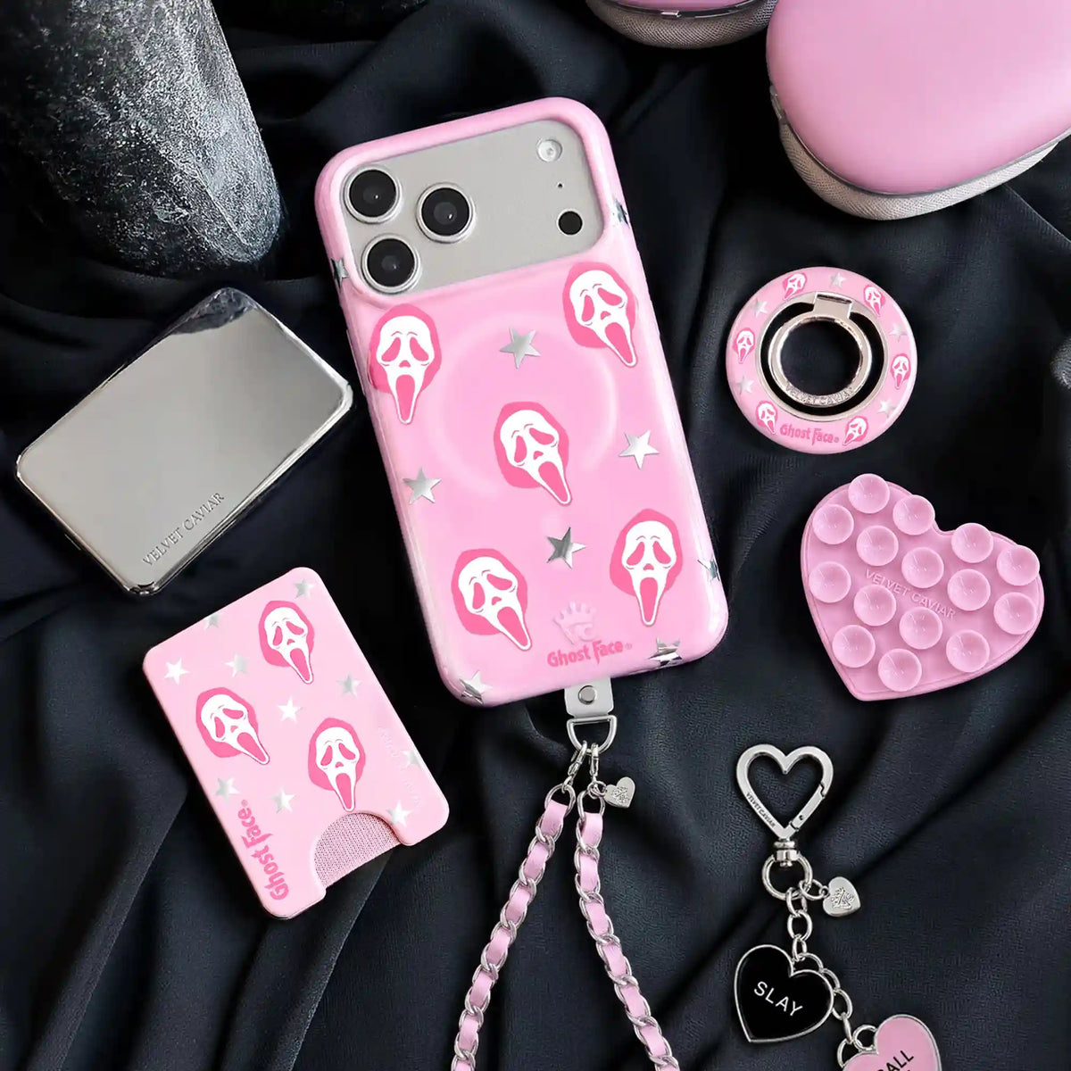 Ghost Face Call Me Pink MagSafe Wallet