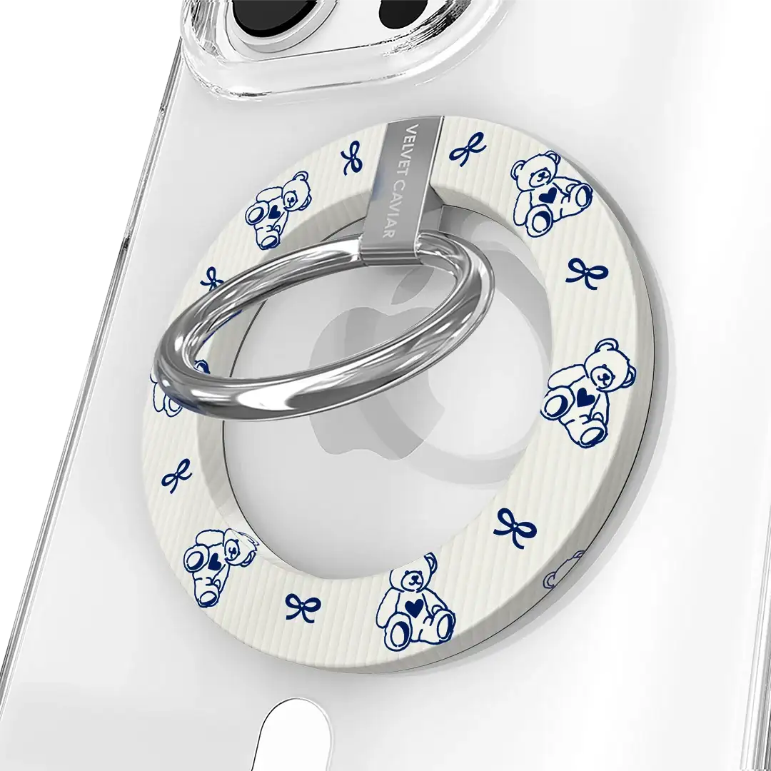 Preppy Teddy MagSafe Grip Ring