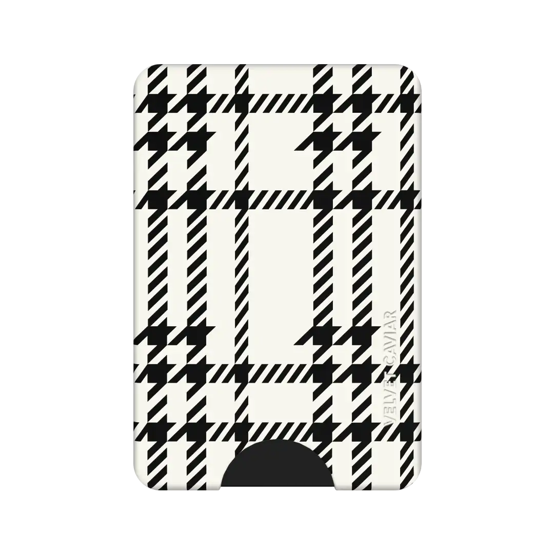 Houndstooth Sweater MagSafe Wallet