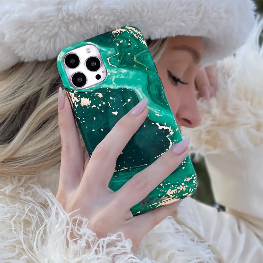 Emerald Marble iPhone Case