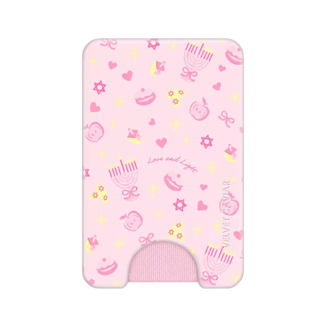 Pink Hanukkah MagSafe Wallet