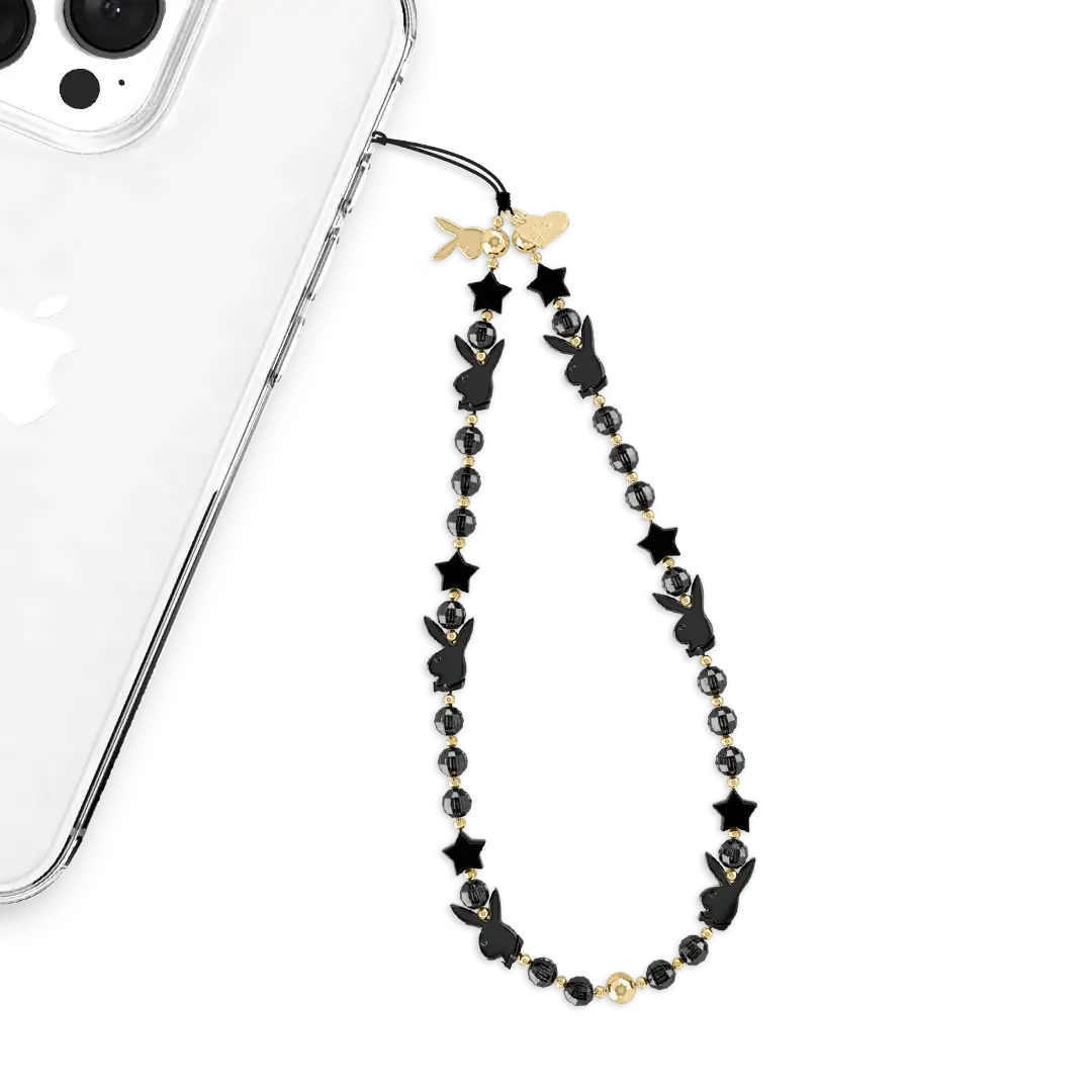 Playboy Black Bunny Phone Charm