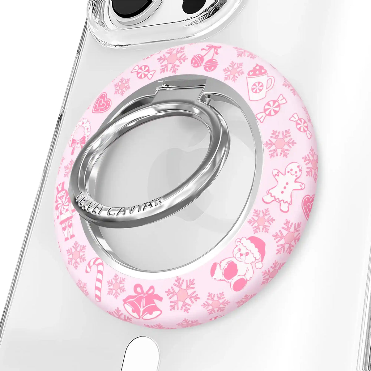 Pink Christmas MagSafe Grip Ring