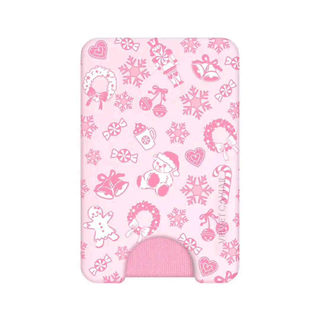 Pink Christmas MagSafe Wallet