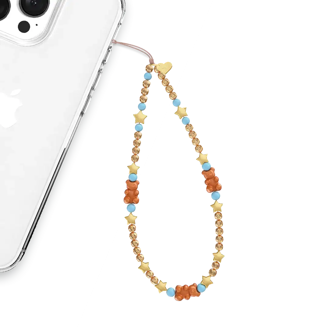 Cowboy Teddy Phone Charm