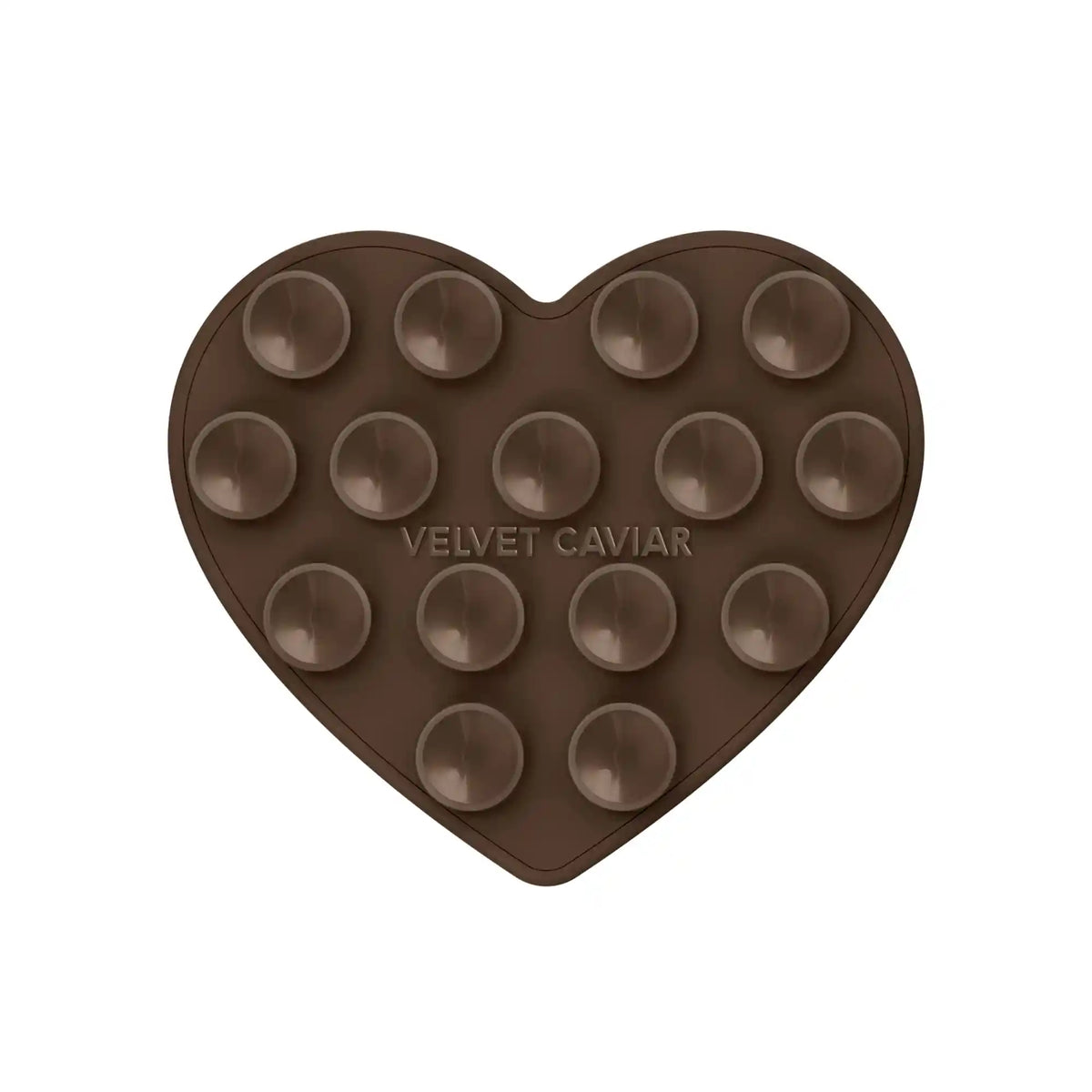 Espresso Brown Heart MagSafe MightyGrip