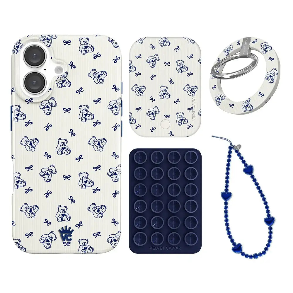 Preppy Teddy iPhone Bundle Set - Grip