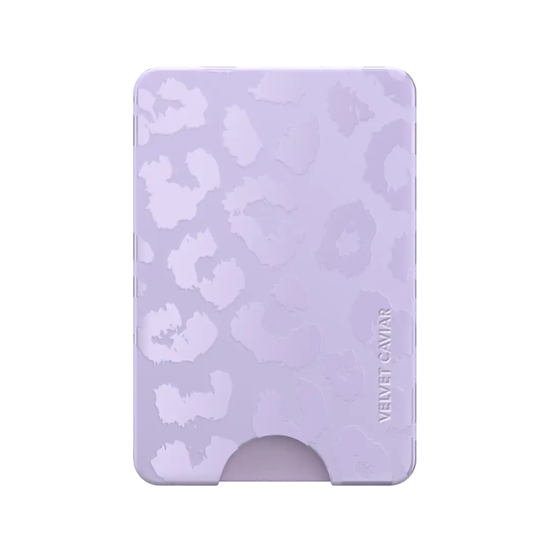 Lilac Leopard MagSafe Wallet