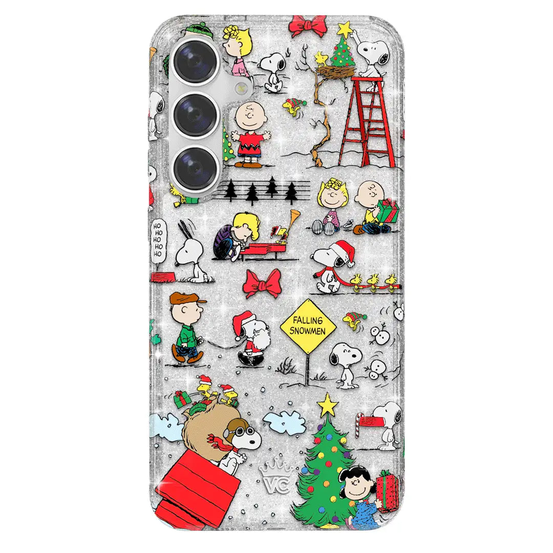 Snoopy Christmas Glitter Samsung Case