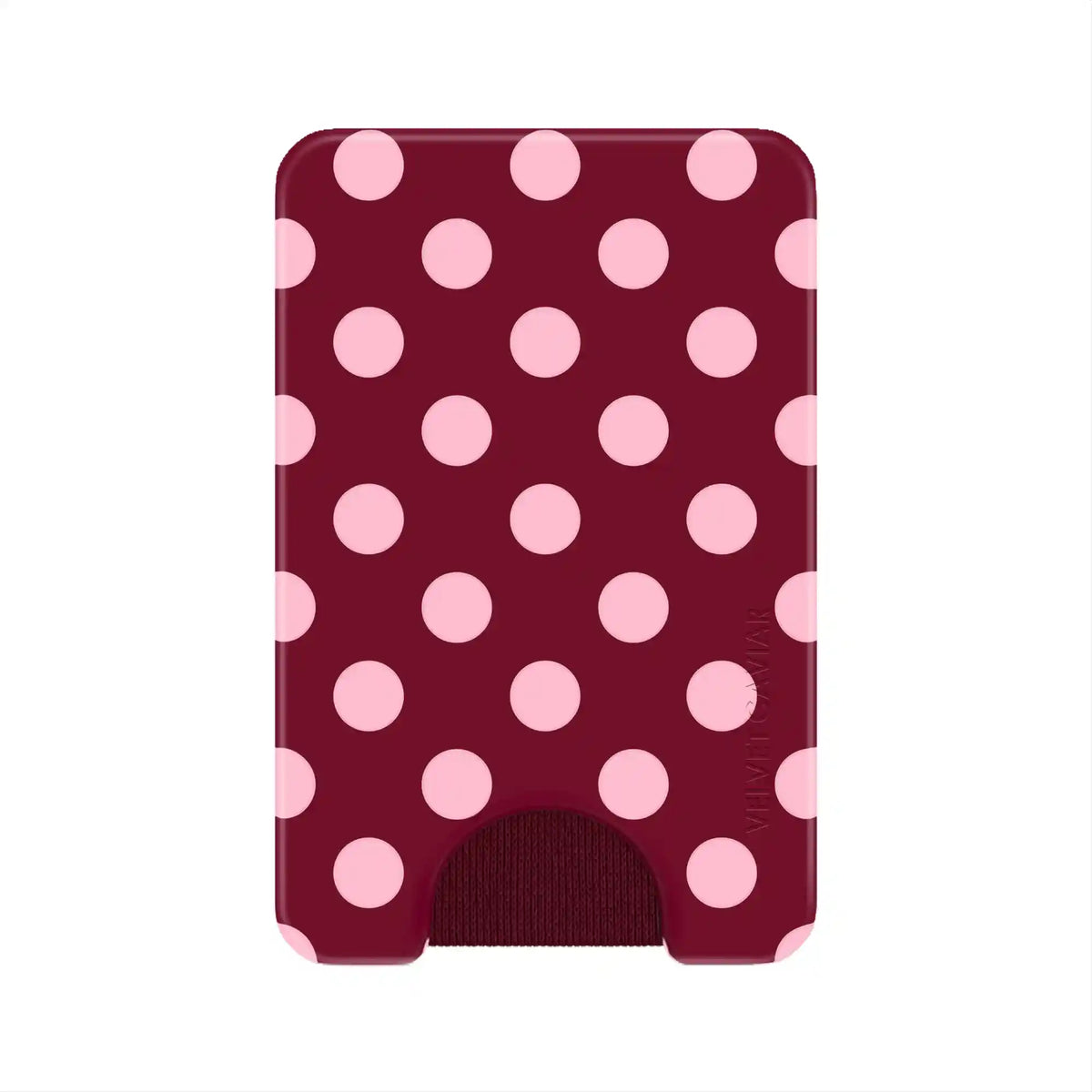 Raspberry Polka Dot MagSafe Wallet