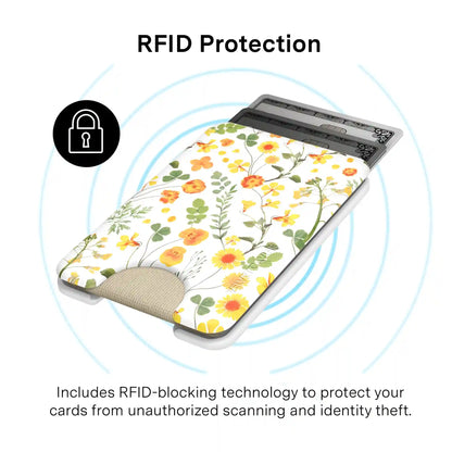 Whimsical Floral MagSafe Wallet