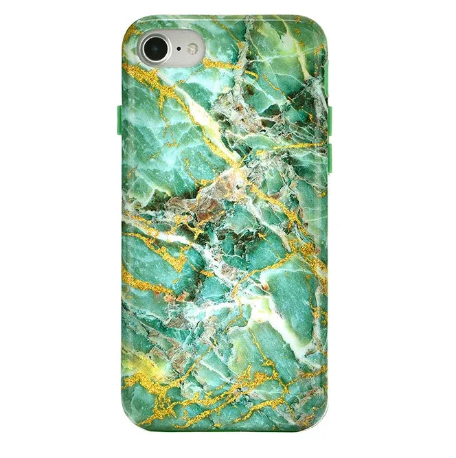 Green Emerald Marble iPhone Case