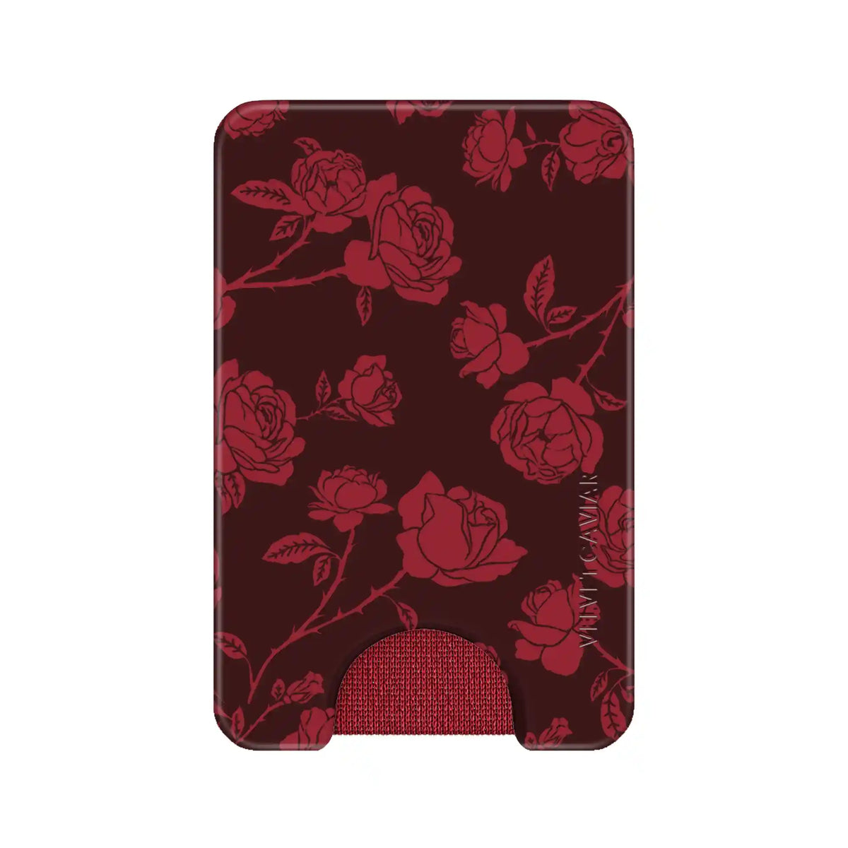 Dark Cherry Floral MagSafe Wallet