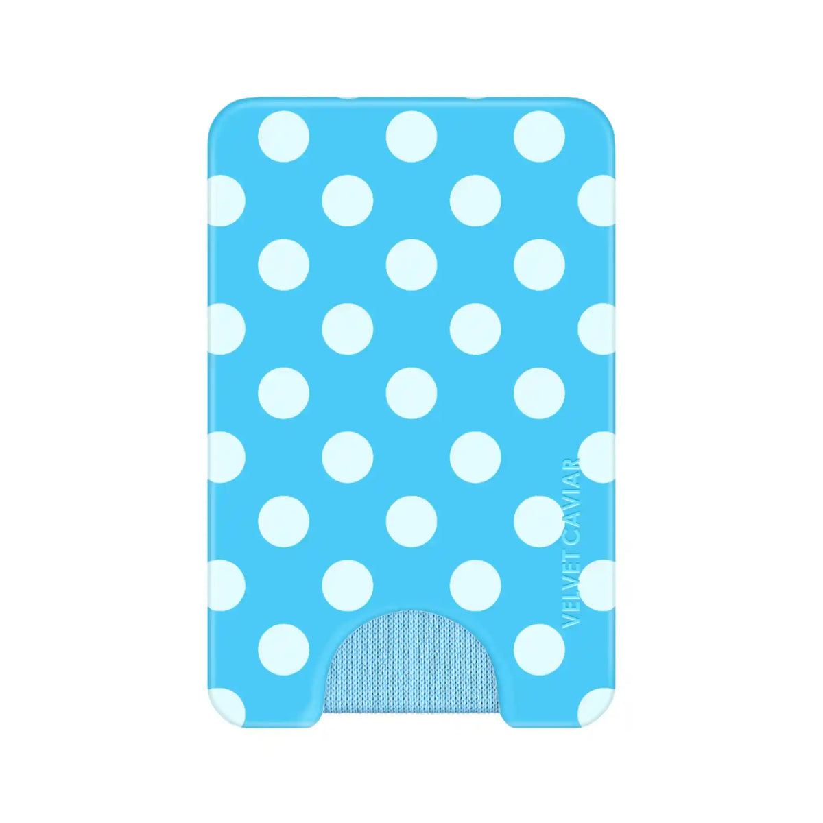 Aquamarine Polka Dot MagSafe Wallet