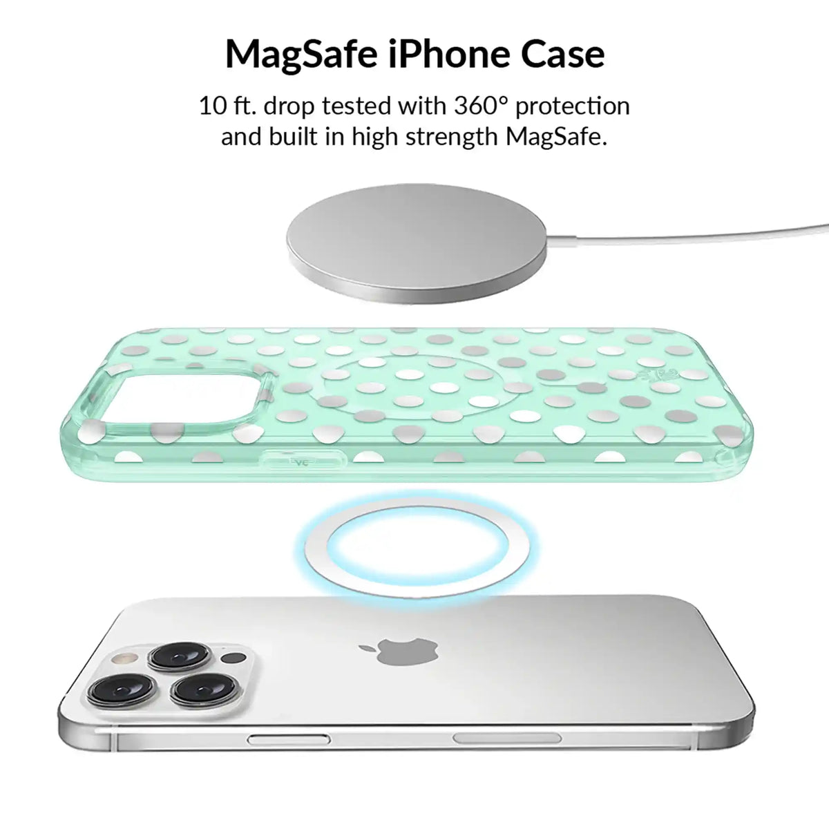 Mint Chrome Polka Dot iPhone Bundle Set