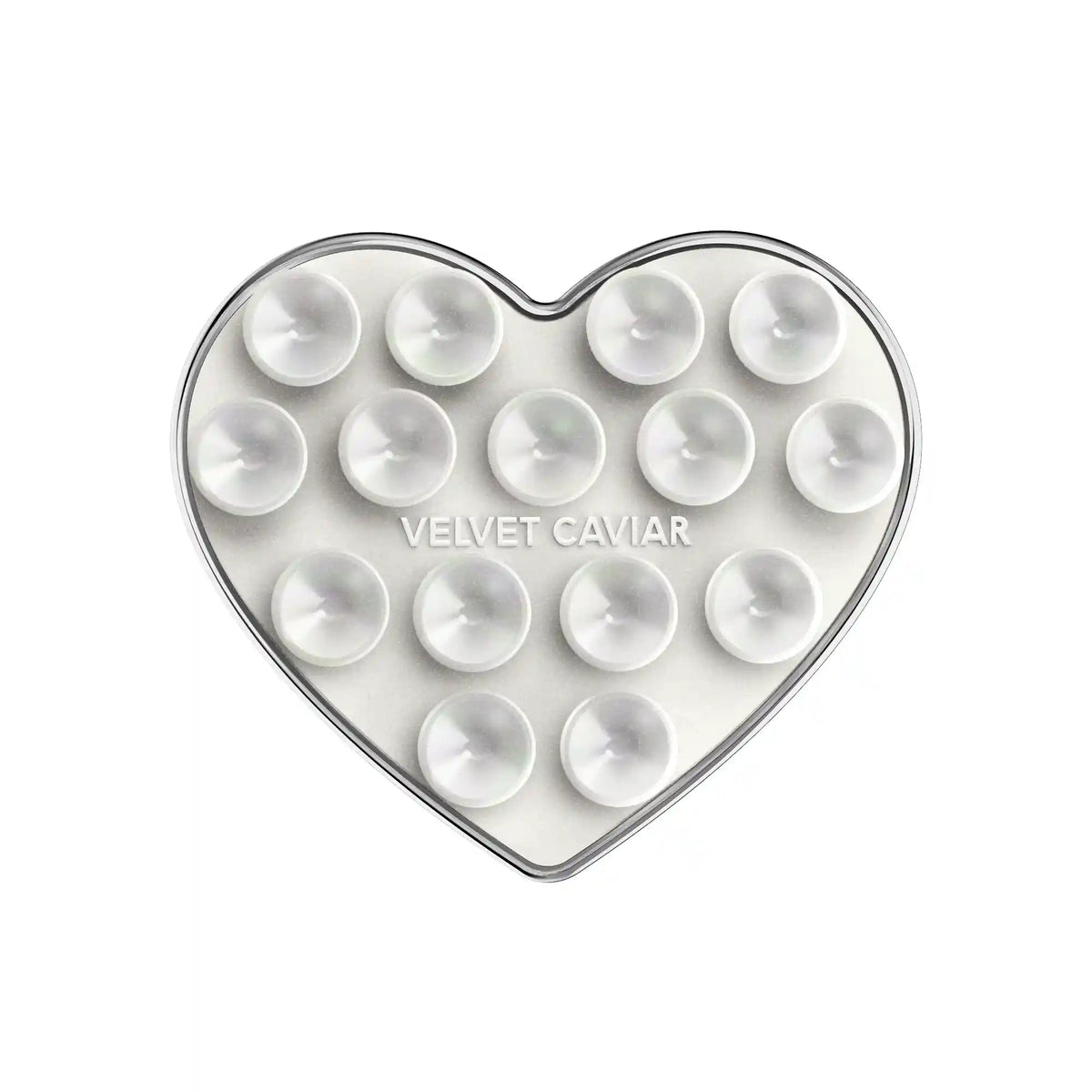 Silver Chrome Heart MagSafe MightyGrip