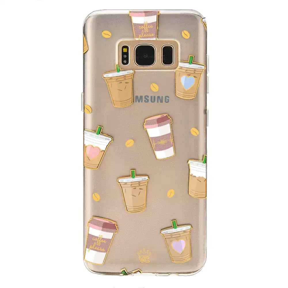 Coffee First Clear Samsung Galaxy Case