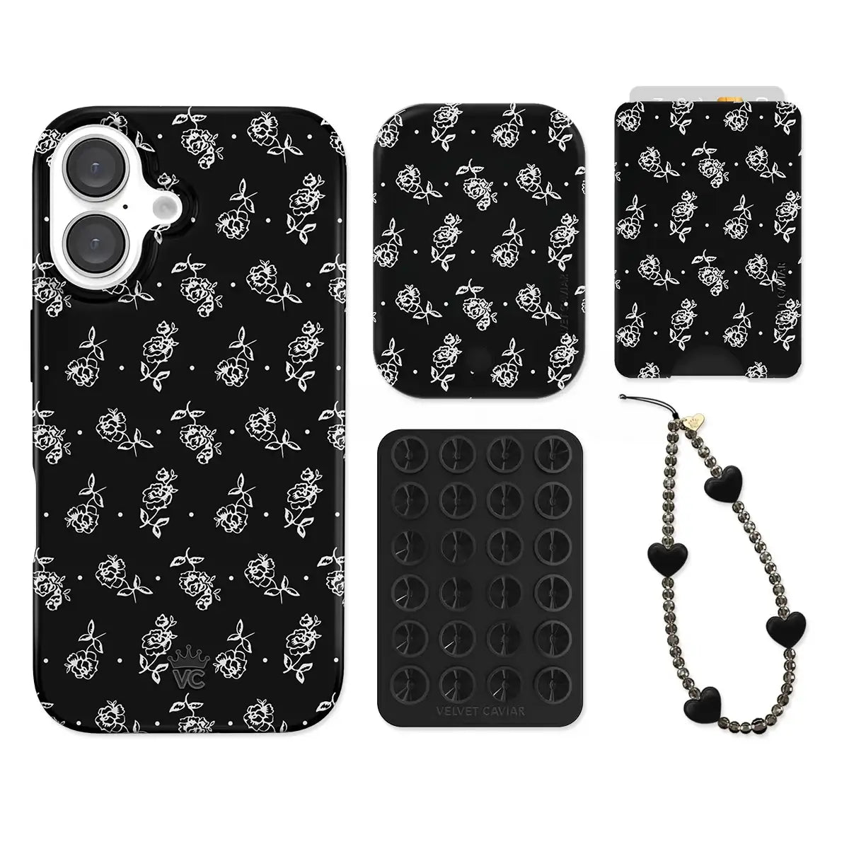 Vintage Roses iPhone Bundle Set - Wallet