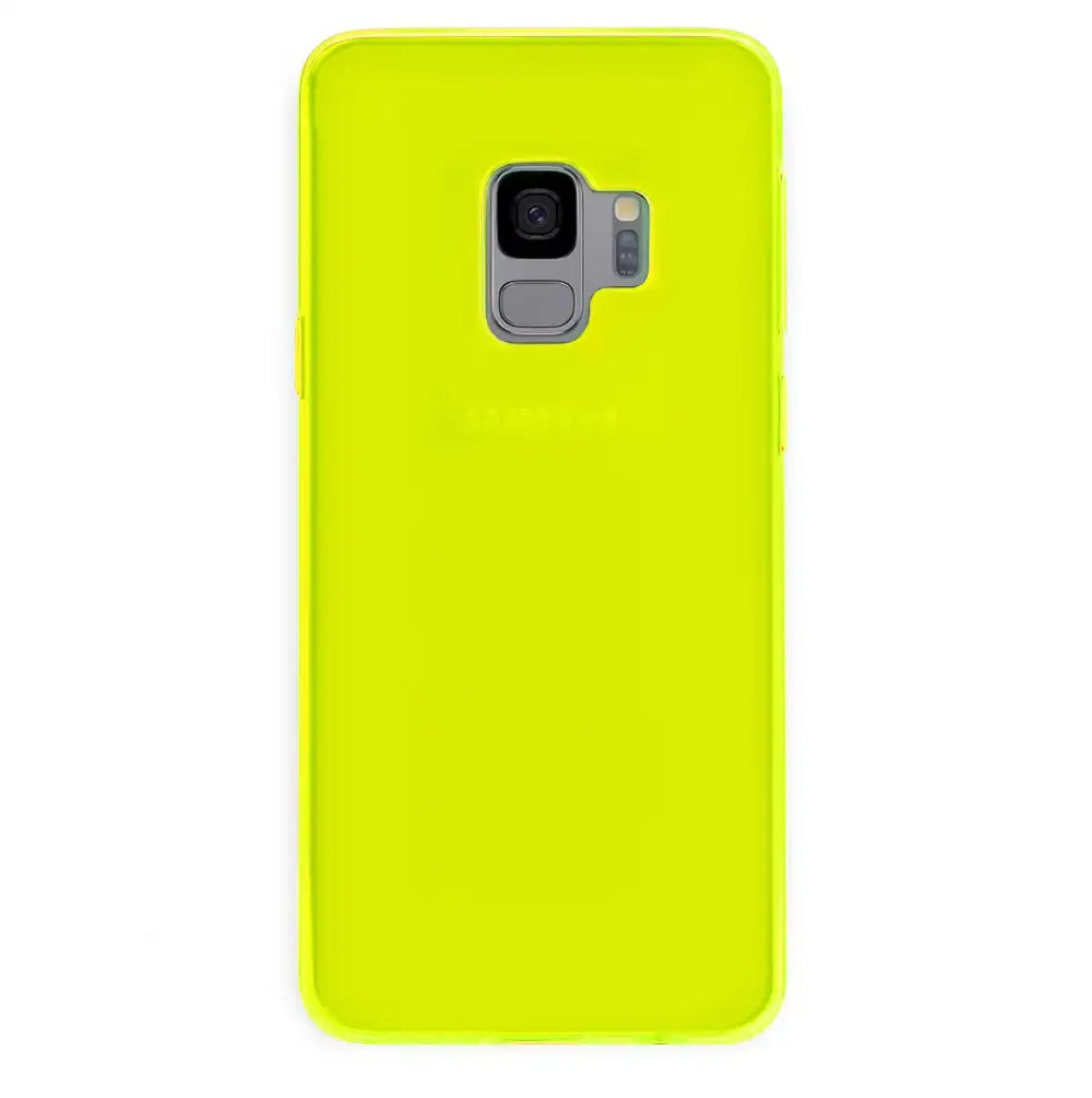 Neon Yellow Clear Samsung Case