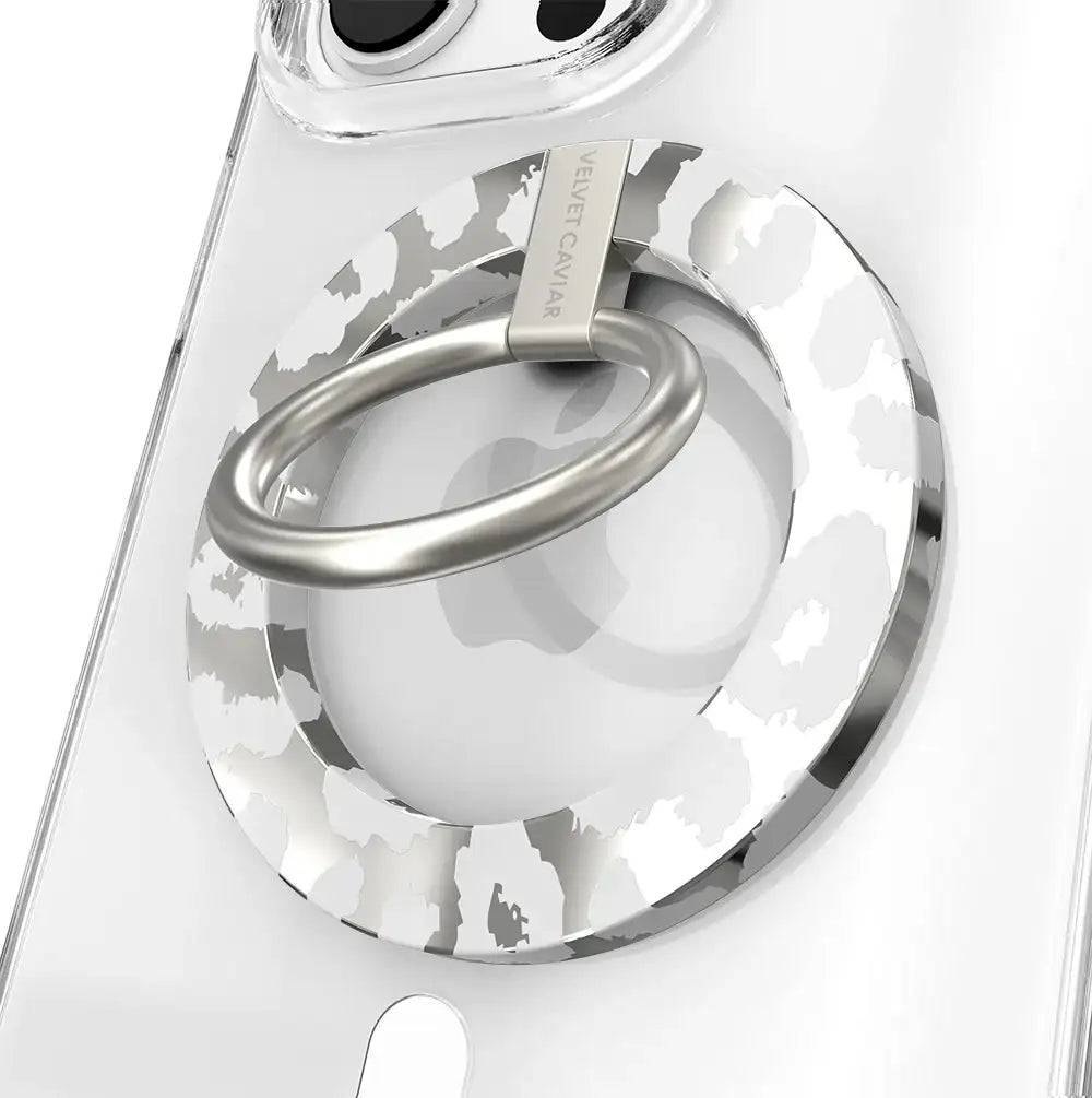 Chrome Leopard MagSafe Grip Ring