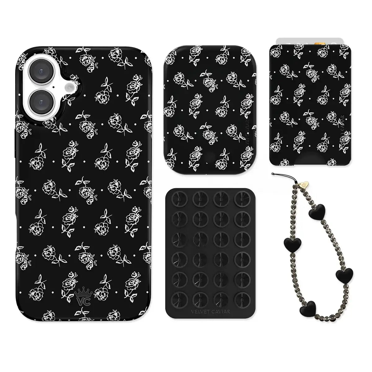 Vintage Roses iPhone Bundle Set - Wallet