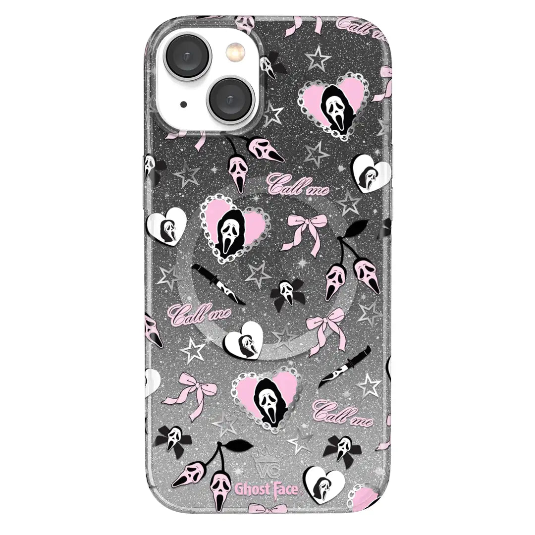 Ghost Face Goth Glitter iPhone Case