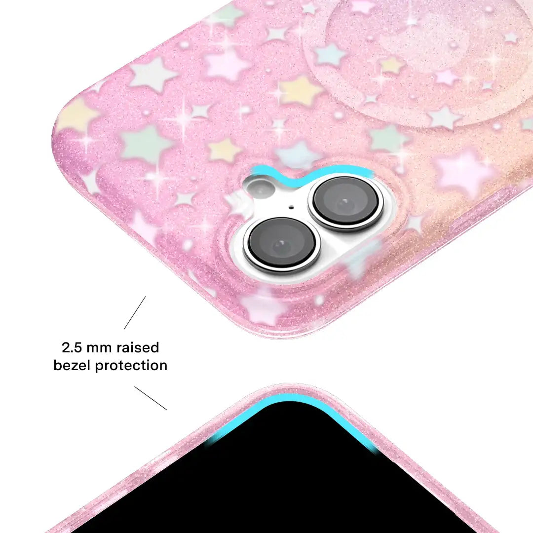 Falling Star Glitter iPhone Case