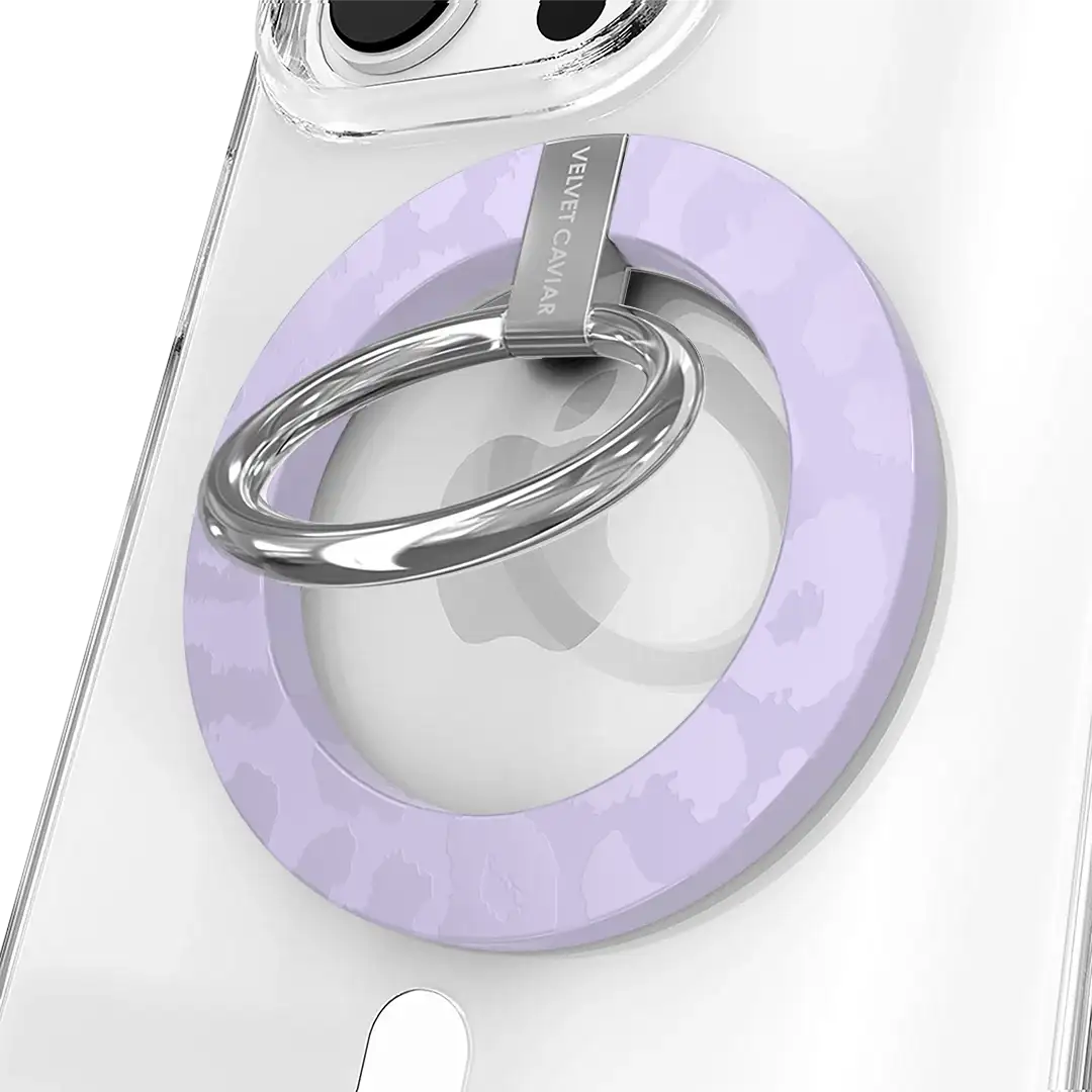 Lilac Leopard MagSafe Grip Ring