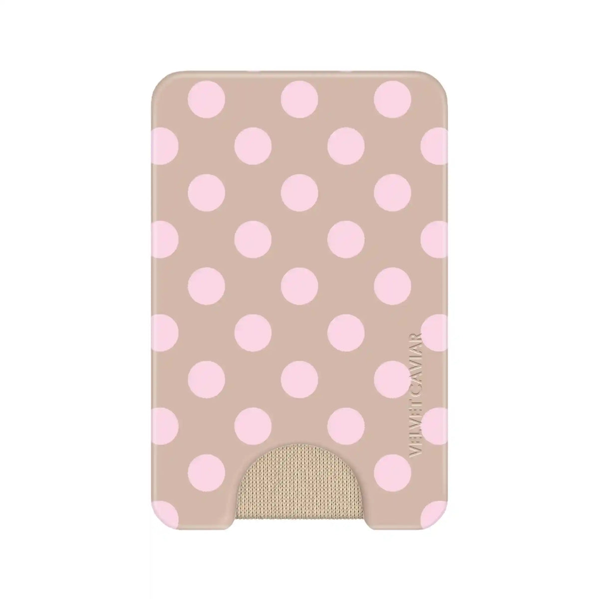 Brown Sugar Polka Dot MagSafe Wallet