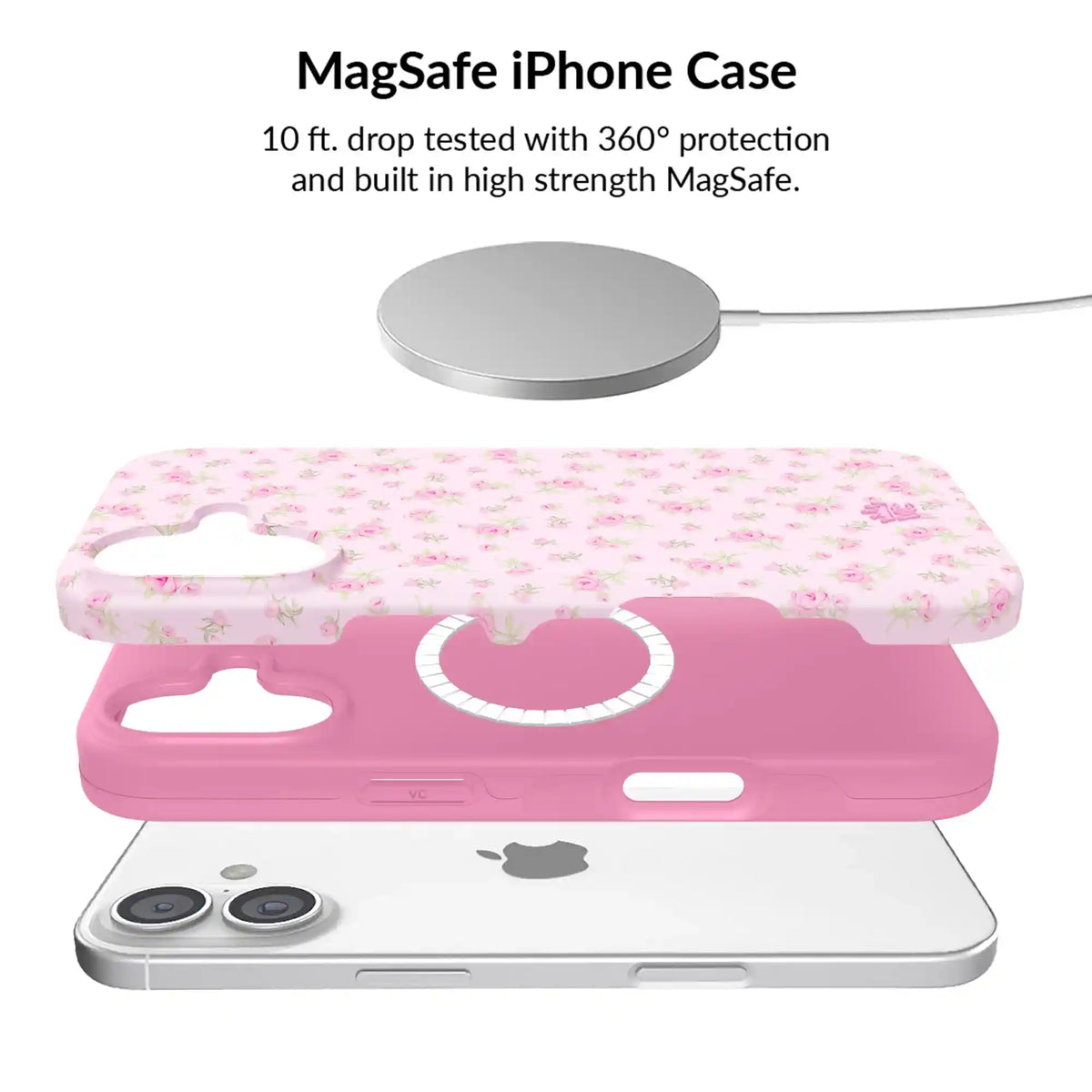 Dainty Pink Floral iPhone Bundle Set