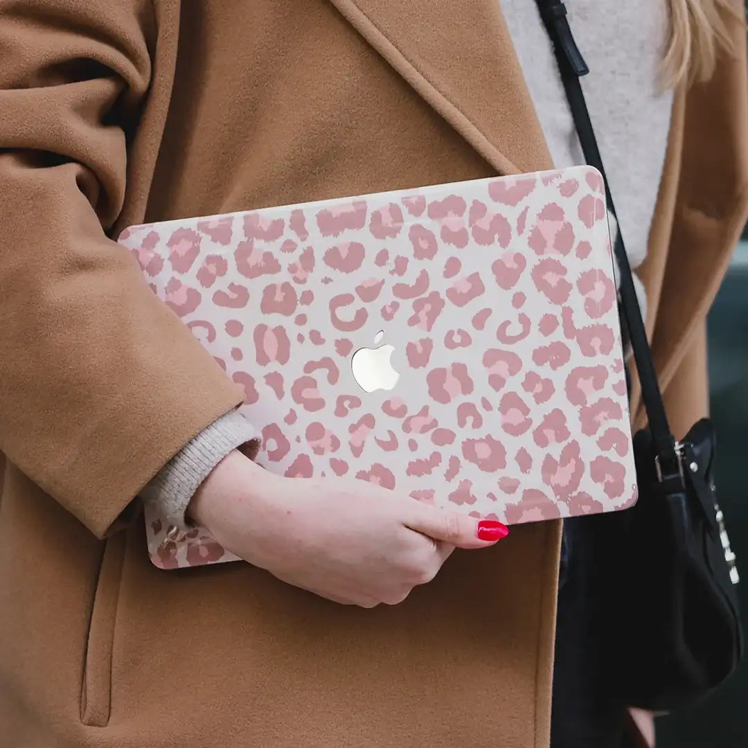 Blush Leopard MacBook Case