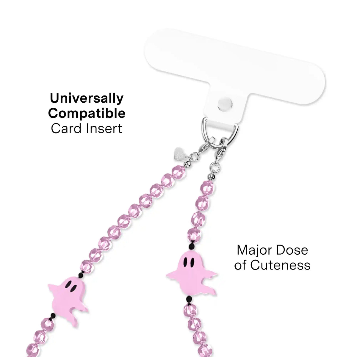 Ghosted Pink Phone Charm