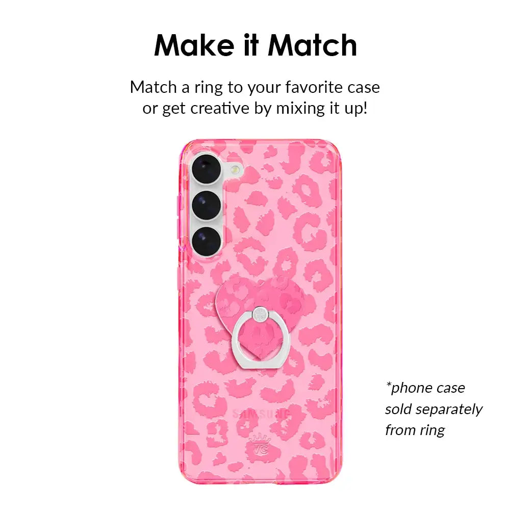 Candy Pink Leopard Phone Ring