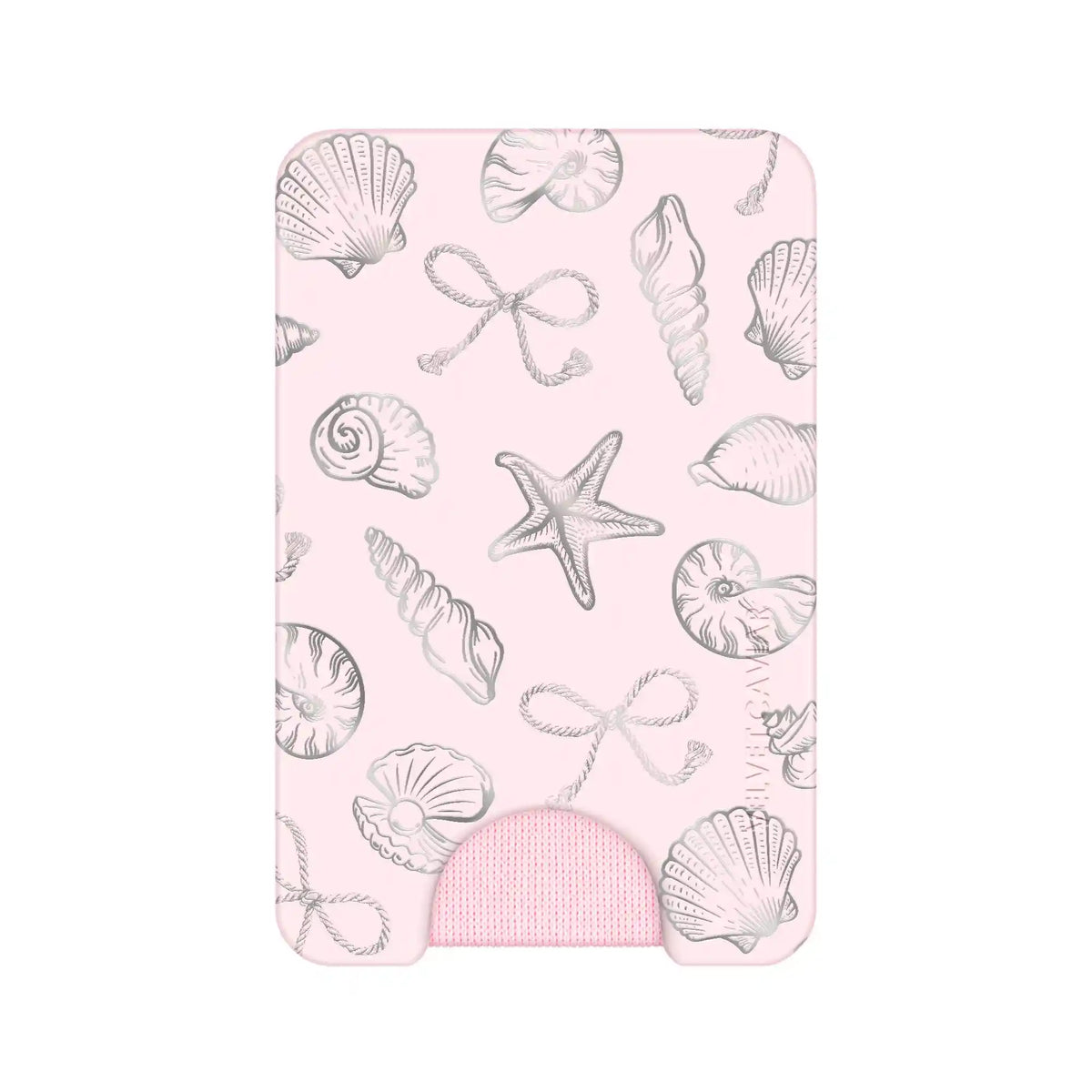 Pink Coastal Seashells MagSafe Wallet