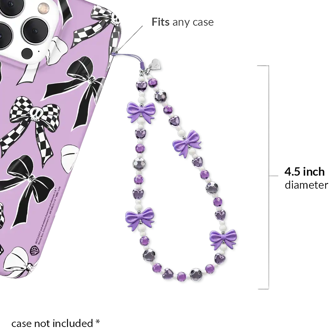 Purple Bows Phone Charm